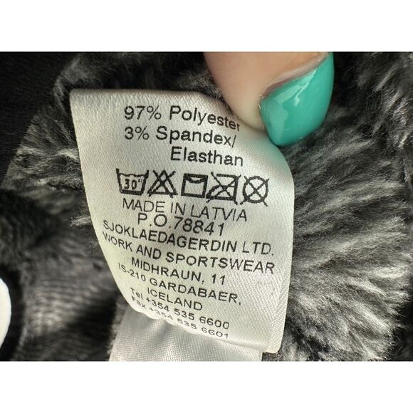 66 North Iceland Mosfell Women’s Hooded Sweater Grey Black Size Small - Picture 4 of 6